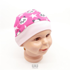 Mütze Grösse 49-51cm "Panda pink"